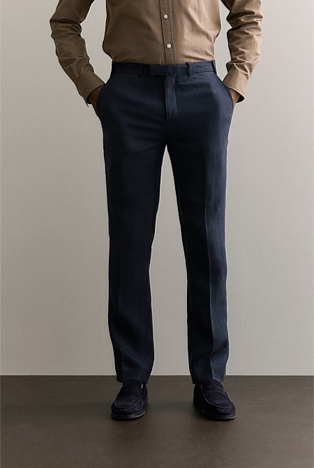 Regular Fit Belgian Linen Pant