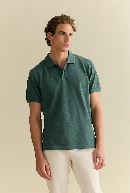 Classic Pique Marle Monogram Polo