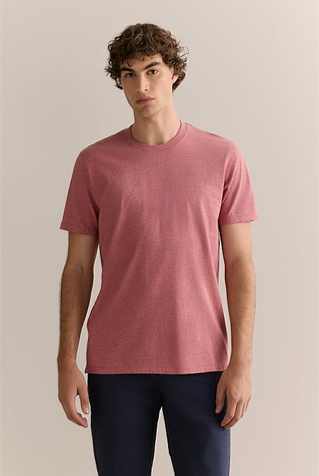 Organically Grown Cotton Marle Crew T-shirt