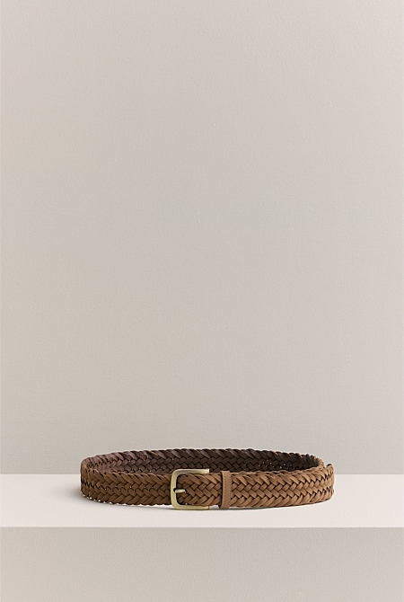 Dundas Woven Leather Belt