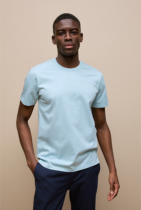 Mercerised Cotton Crew T-shirt