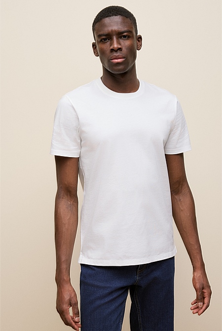 Mercerised Cotton Crew T-shirt