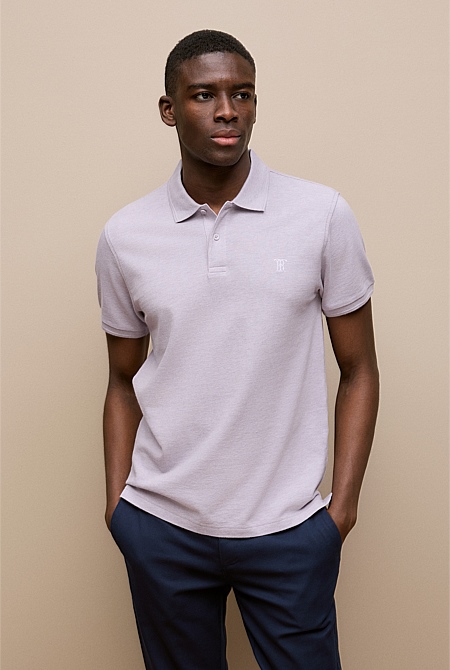 Pique Marle Monogram Polo