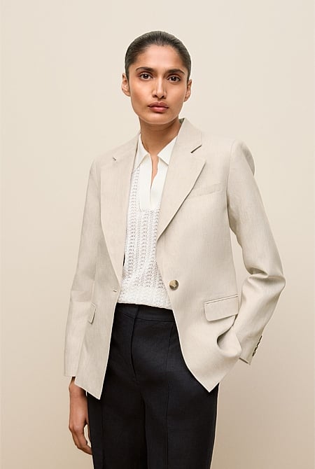 Linen Tailored Blazer