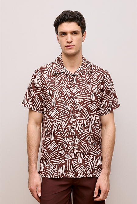 Etch Linen Camp Shirt