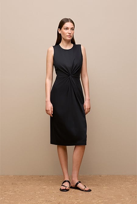 Cotton Twist Front Dress