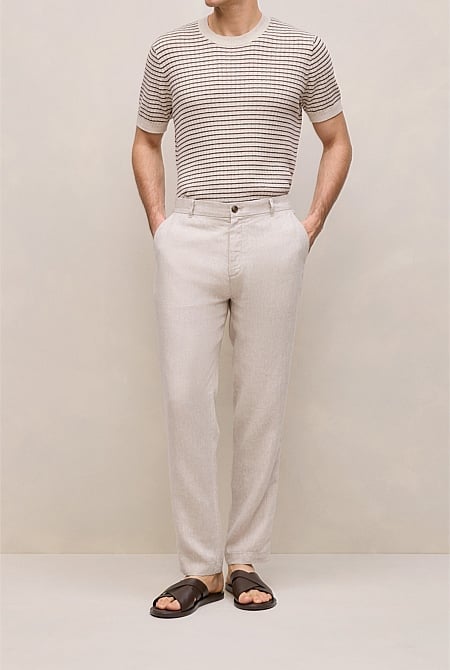 Linen Tailored Relaxed Pant