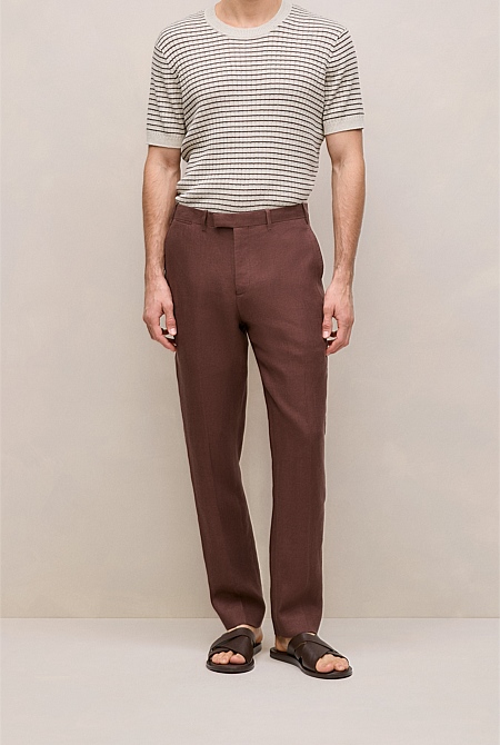Regular Fit Belgian Linen Pant