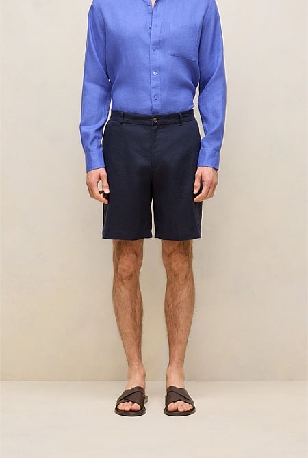 Linen Tailored Relaxed Short