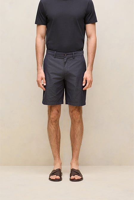 Yarn Dyed Cotton Stripe Short