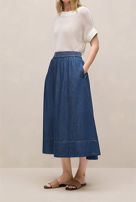 Soft Denim Skirt