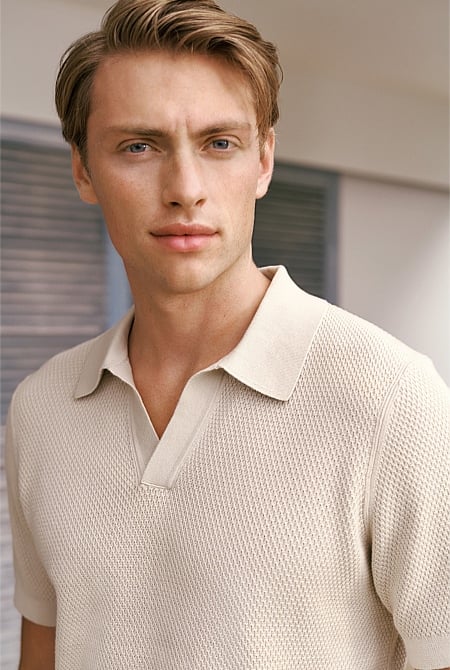 Cotton Texture Stitch Polo