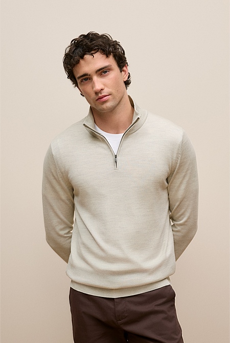 Merino Half Zip