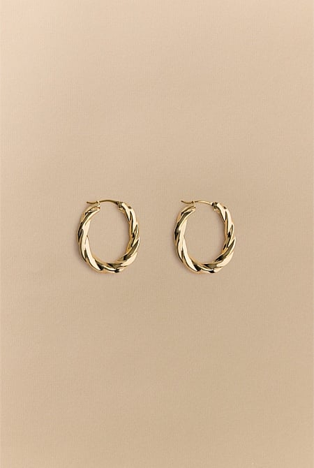 Era Twist Hoop Earrings