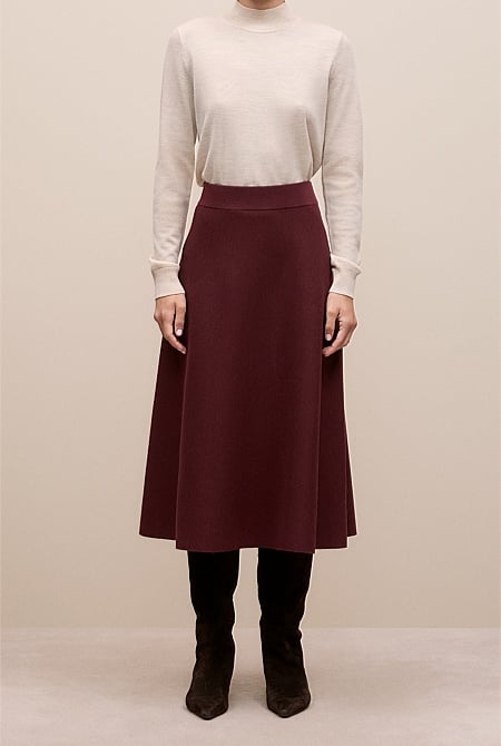 Merino Milano Knit Skirt