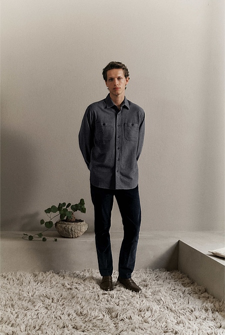 Brushed Cotton Overshirt