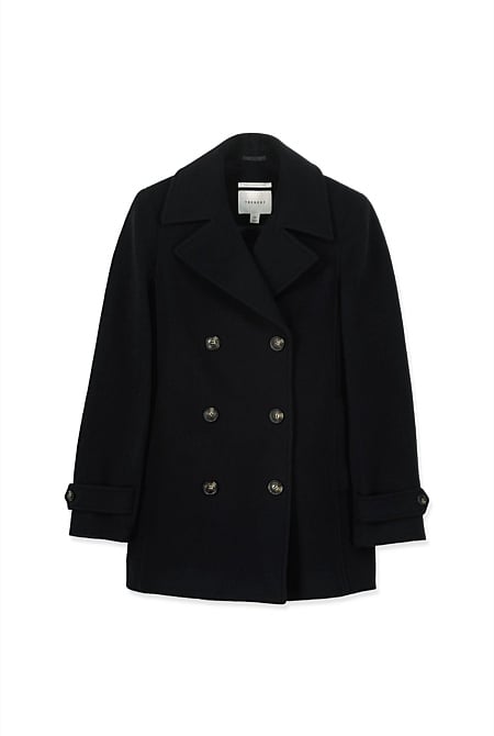 Recycled Wool Peacoat