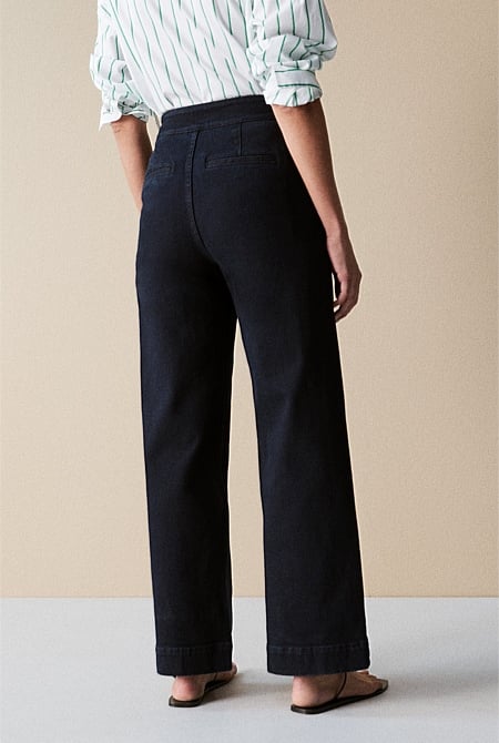 Denim Wide Leg Pant