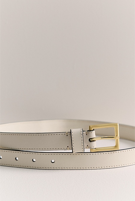 Leather Slim Belt