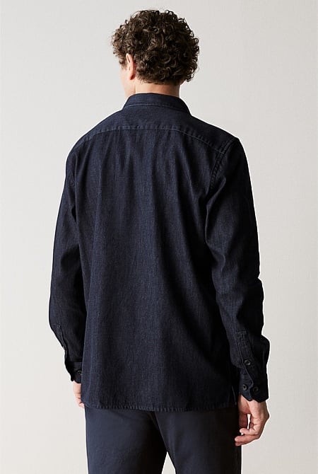 Regular Fit Denim Twill Shirt