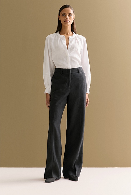 Linen Wide Leg Pant