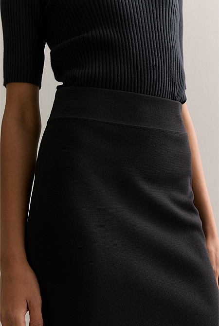 Milano Knit Pencil Skirt