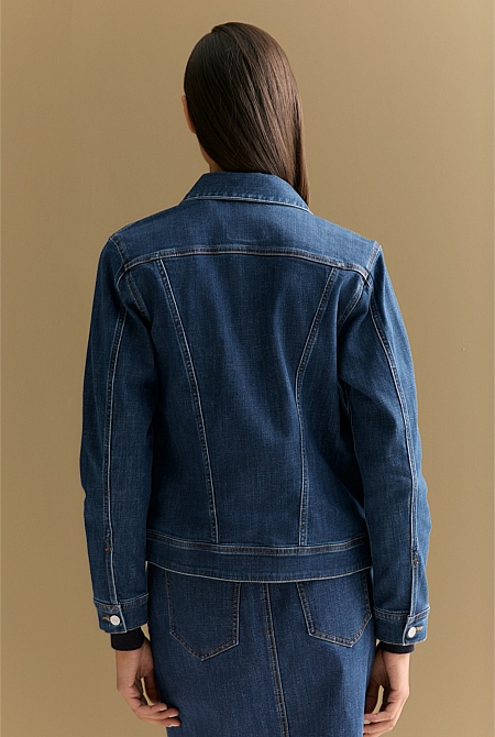 Australian Cotton Blend Classic Denim Jacket