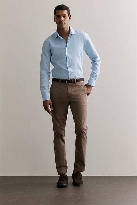 Tailored Fit Poplin Smart Shirt