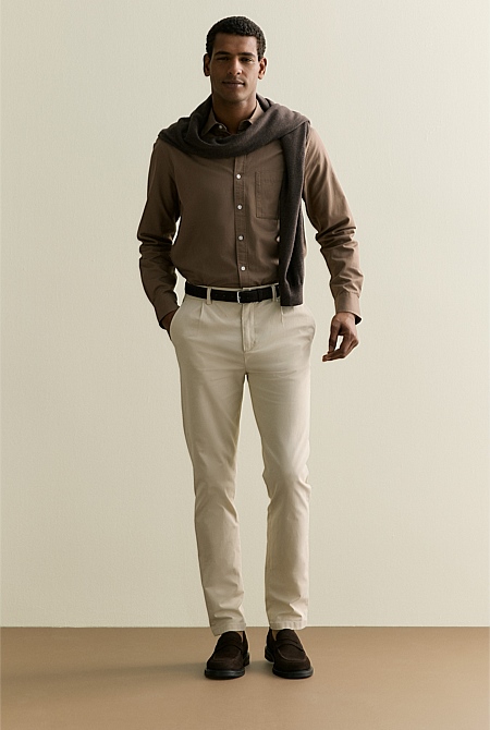 Pleat Front Chino Pant