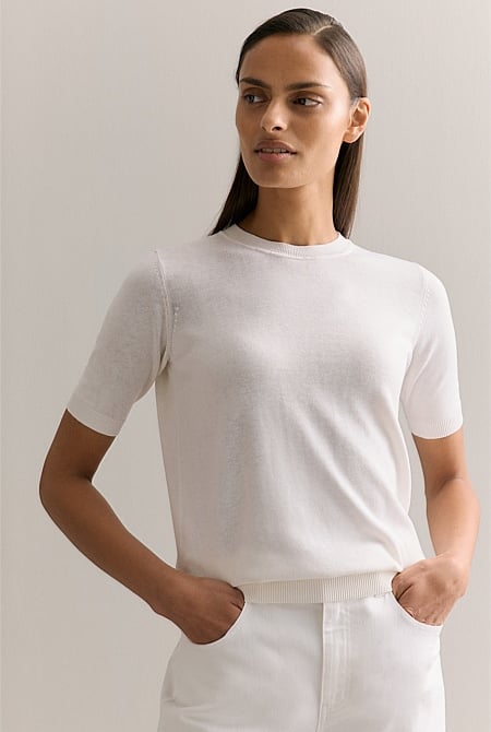 Silk Linen Luxury Blend T-shirt