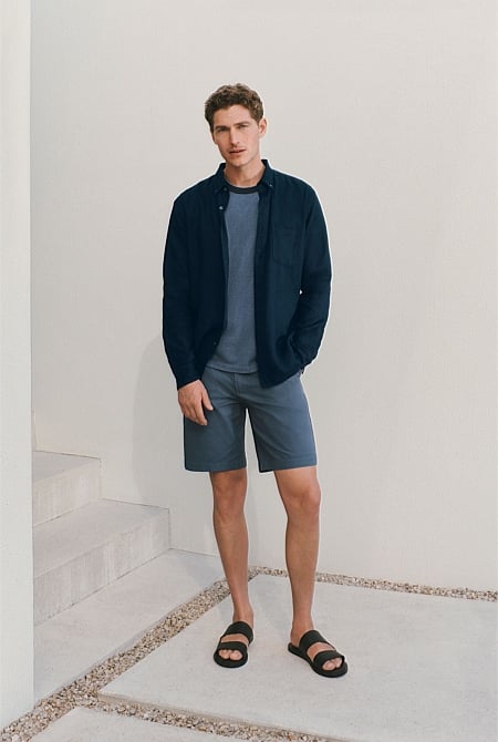 Stretch Cotton Twill Chino Short