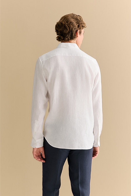 Tailored Fit Classic Linen Shirt