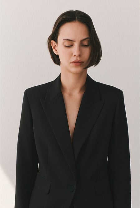 Single Breasted Cropped Blazer