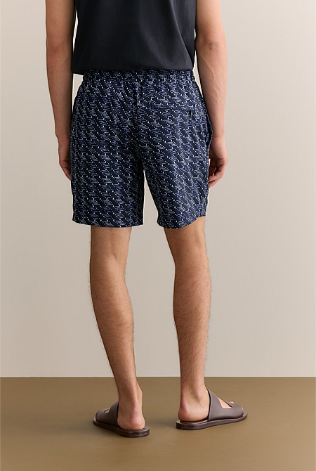 Etched Geo Swim Short