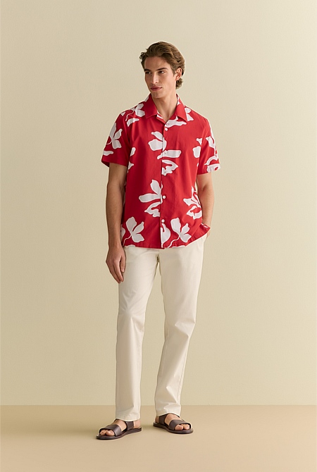 Palm Leaf Short Sleeve Shirt