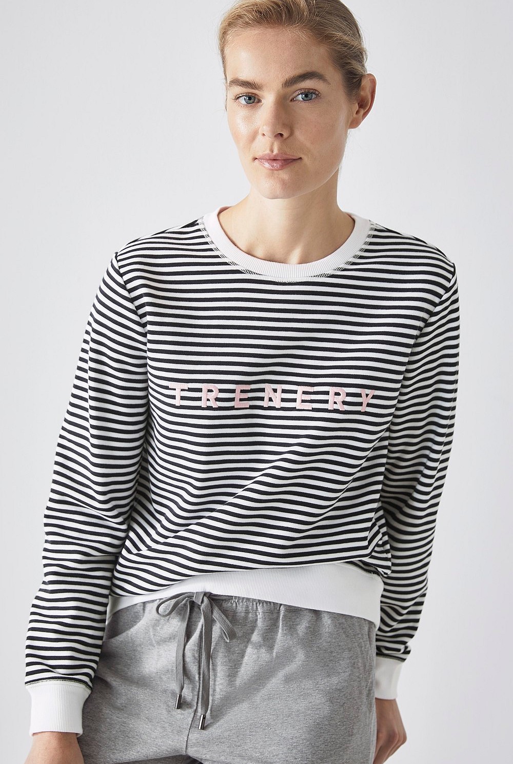 Australian Cotton Stripe Logo Sweat