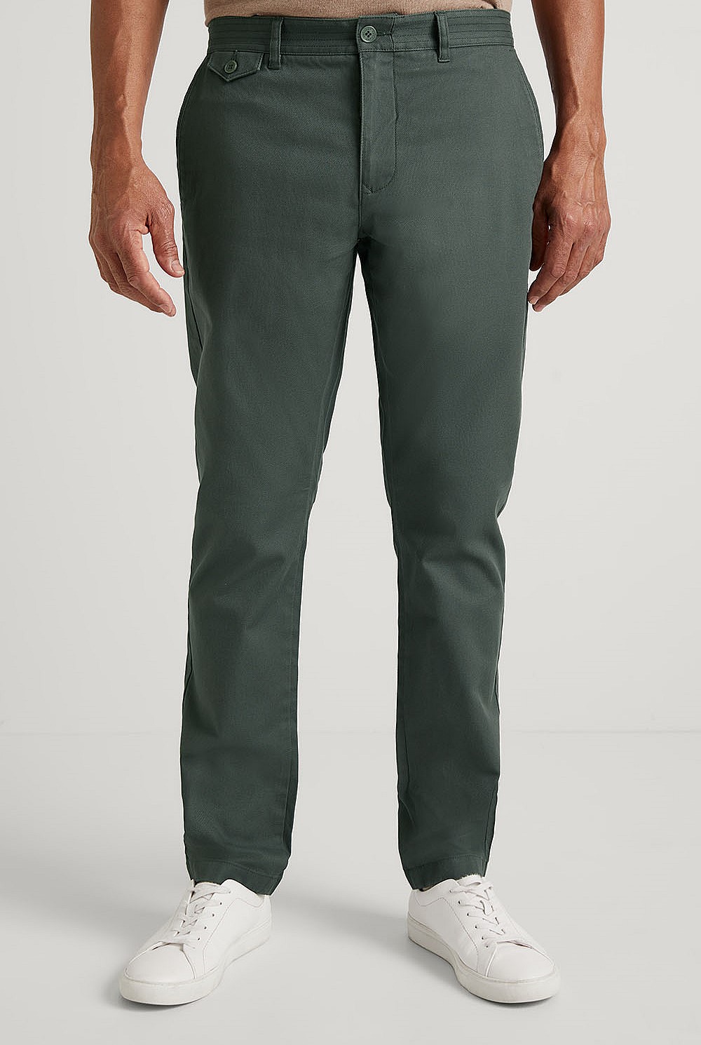 Slim Fit Cotton Dobby Pant
