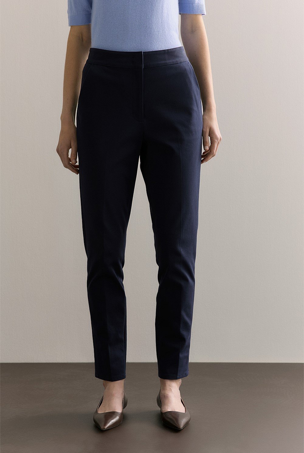 Cotton Blend Bi-Stretch Pant