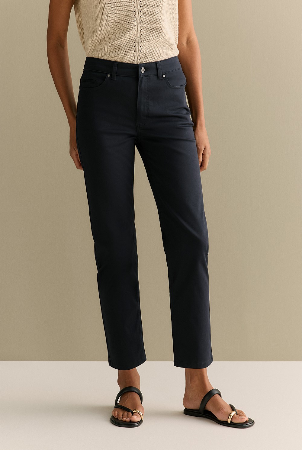 Sateen Modern Straight Leg Jean