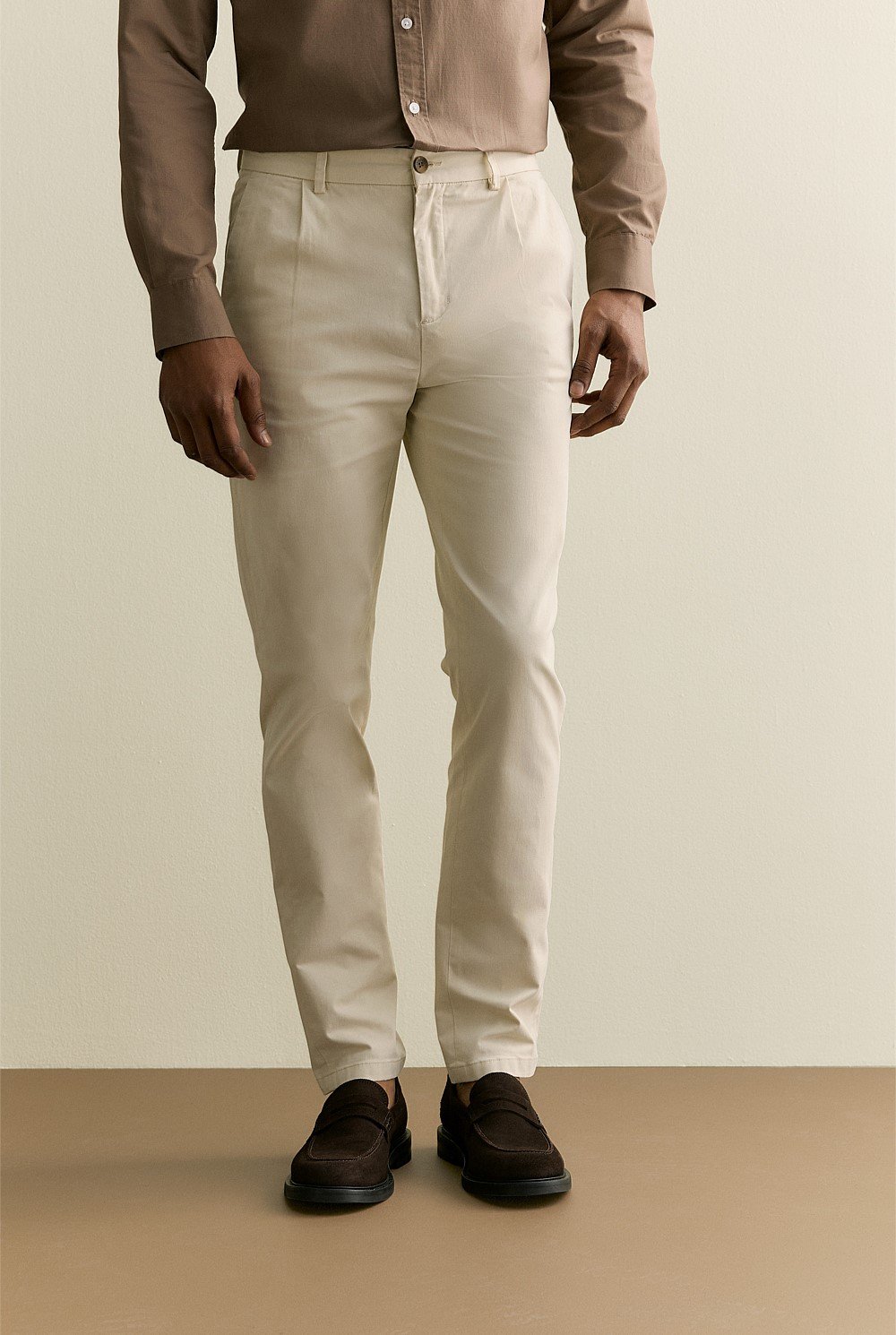 Pleat Front Chino Pant