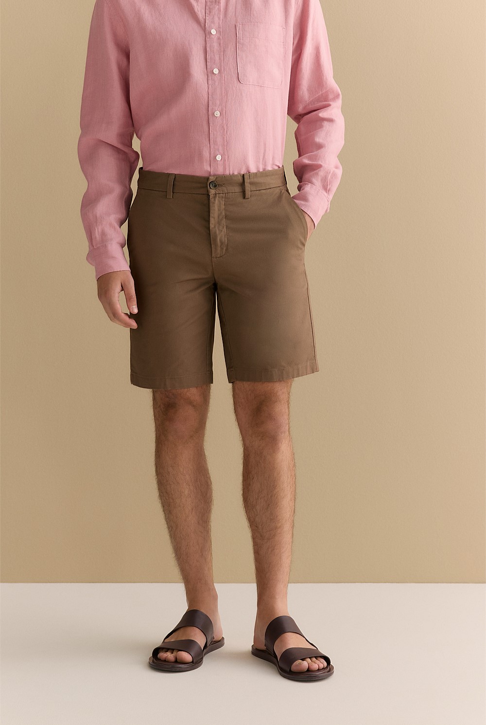 Cotton Twill Chino Short