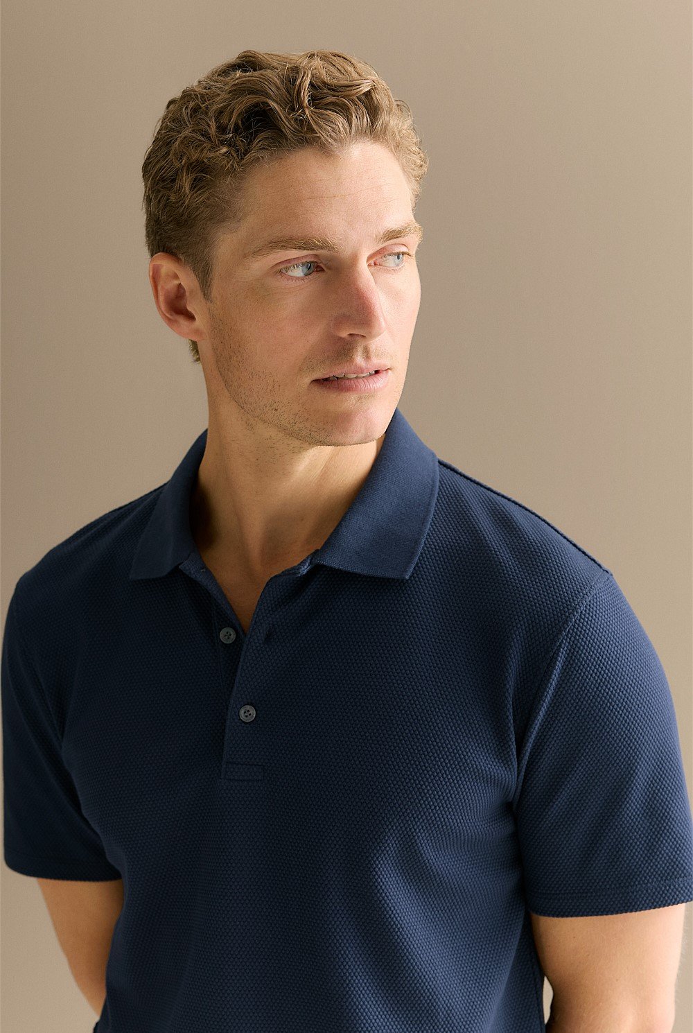 Cotton Jacquard Polo