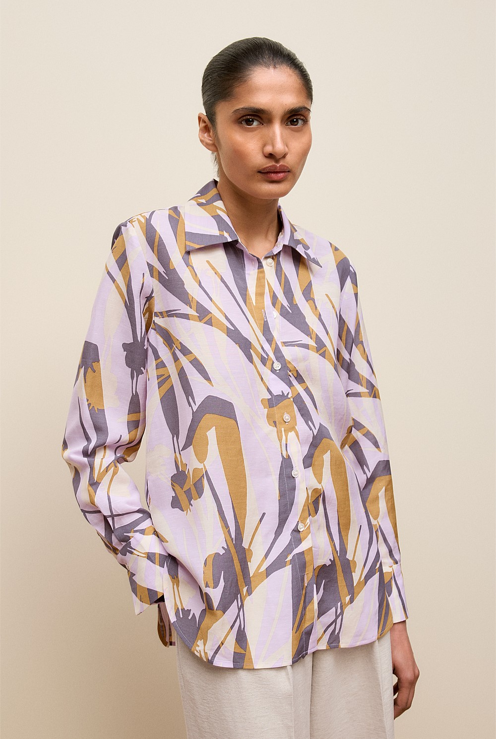 Shadow Leaf Relaxed Shirt
