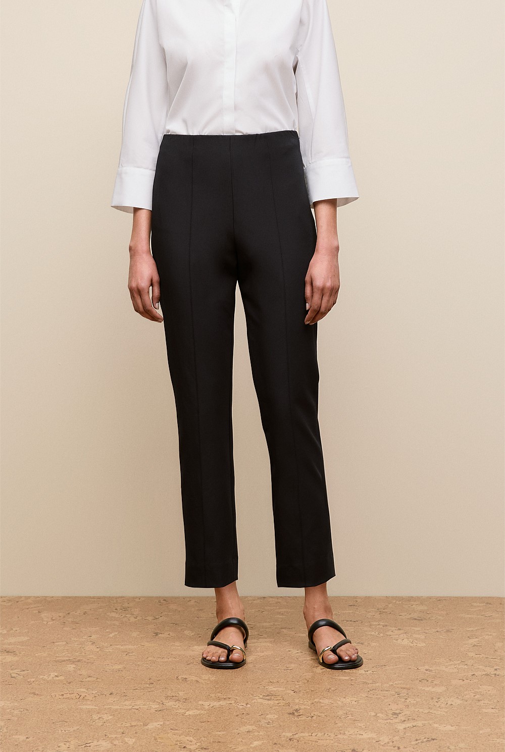 Bi-Stretch Split Hem Pant