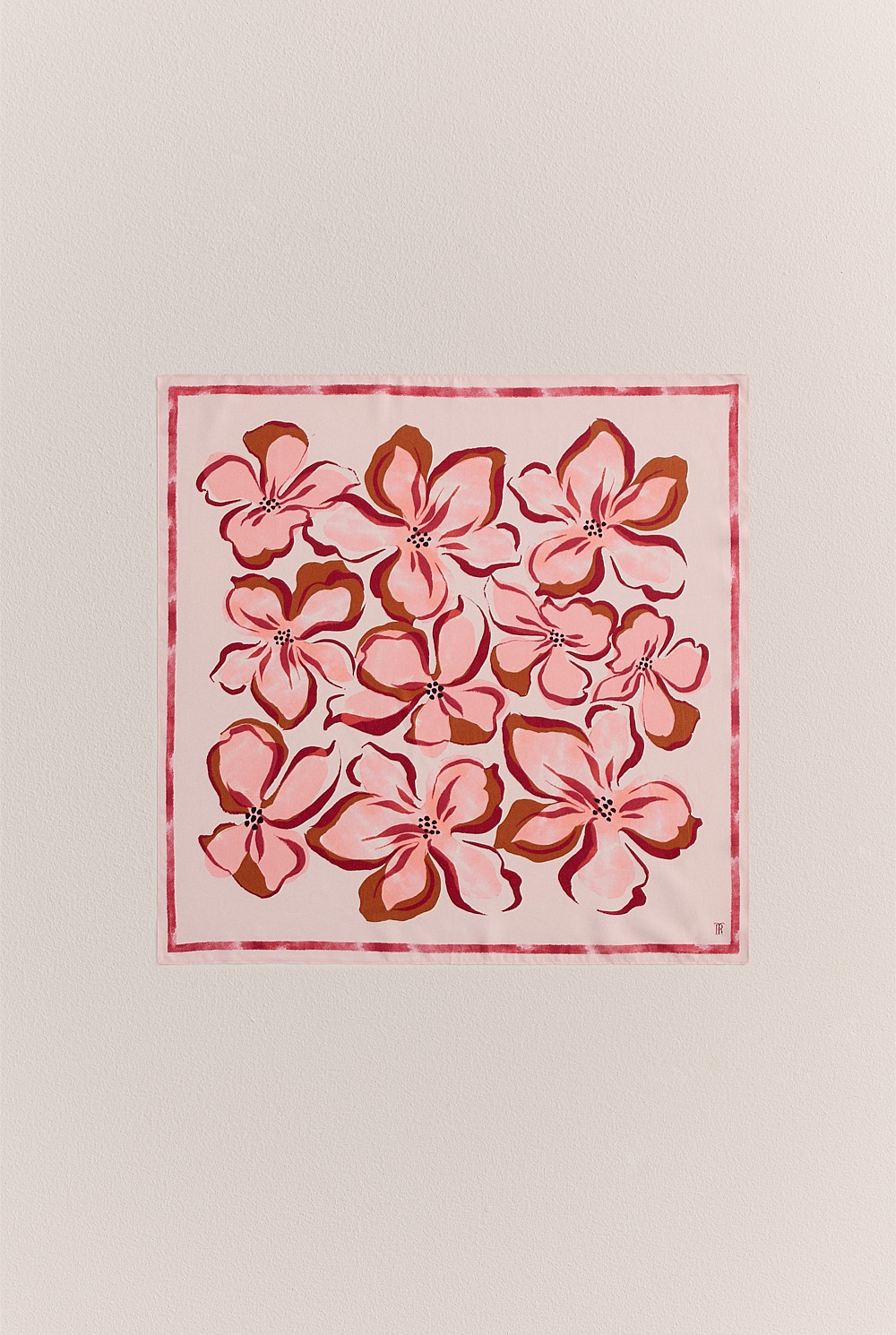 Peony Silk Twill Scarf