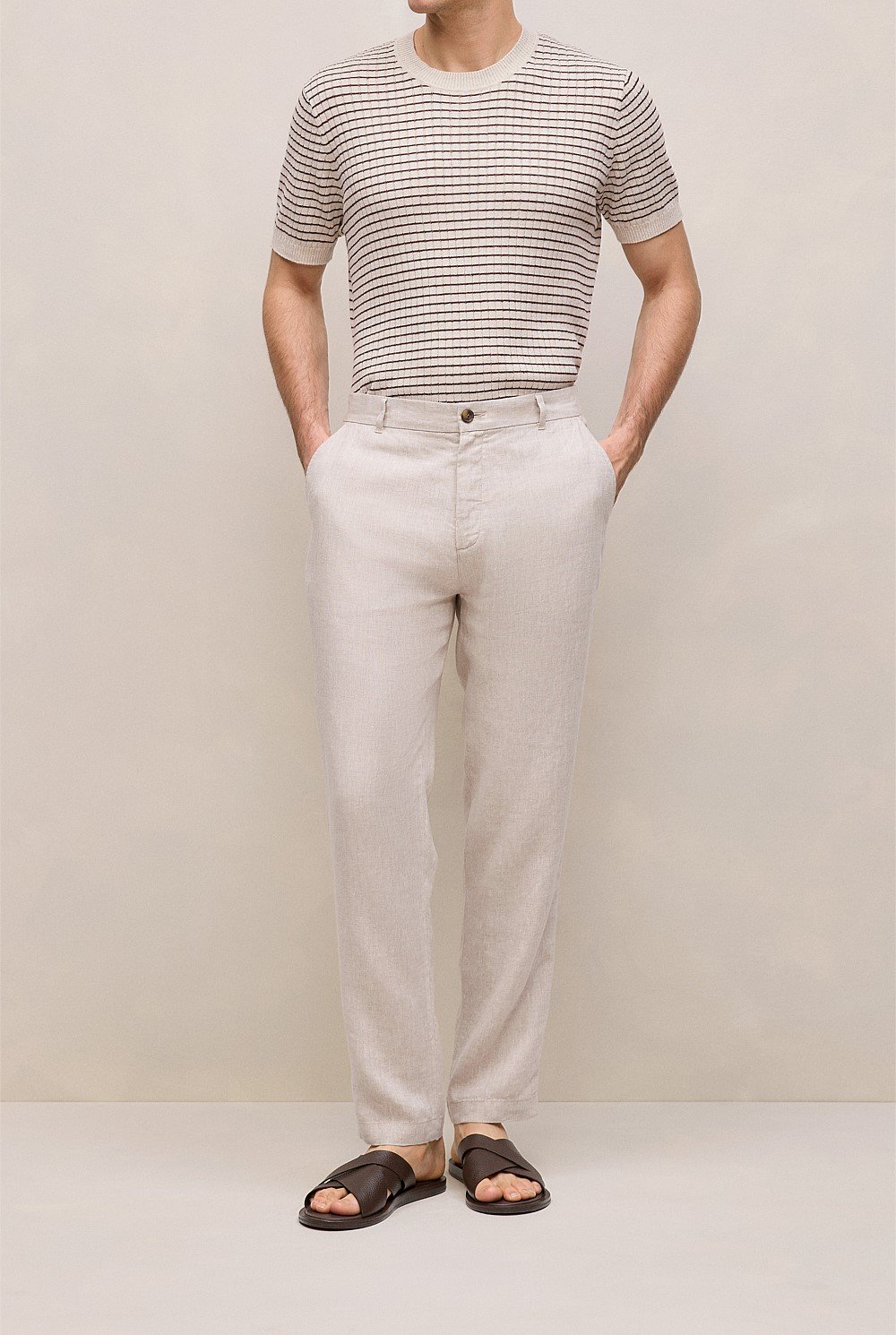 Linen Tailored Relaxed Pant