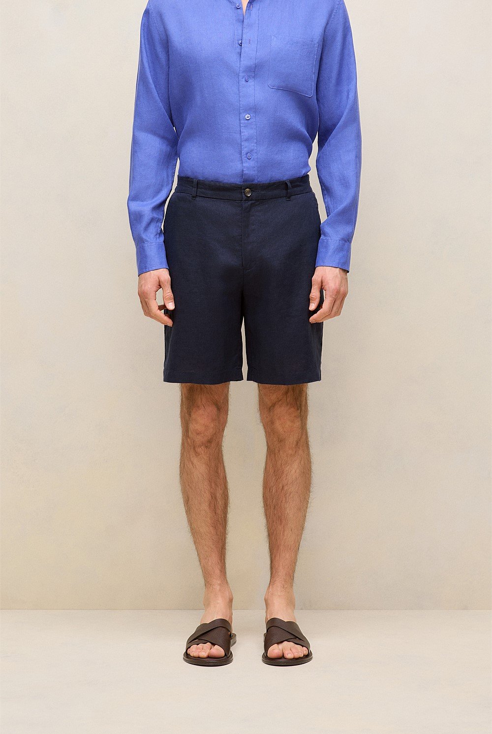 Linen Tailored Relaxed Short