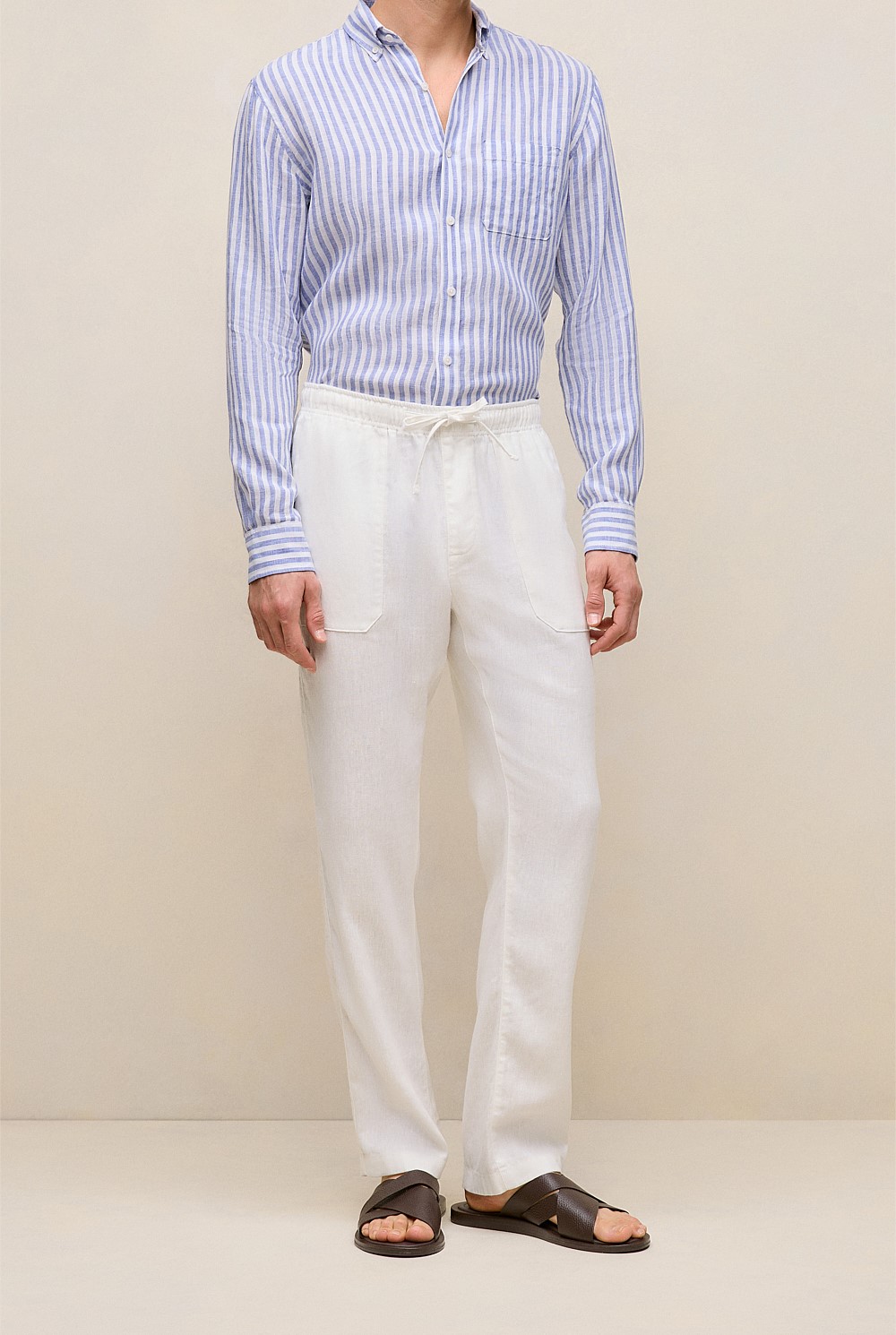 Linen Drawcord Pant