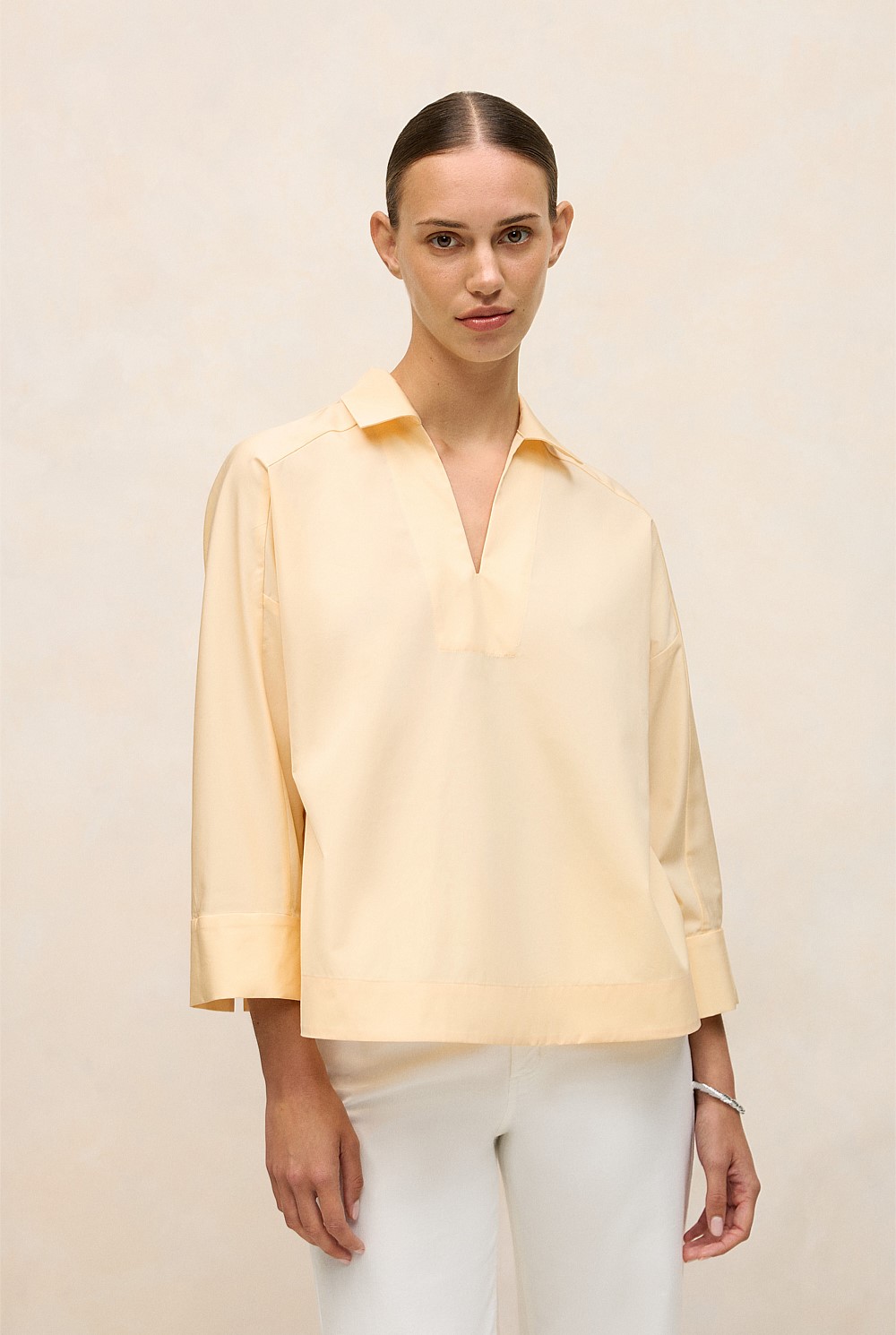 Fine Poplin Popover Shirt