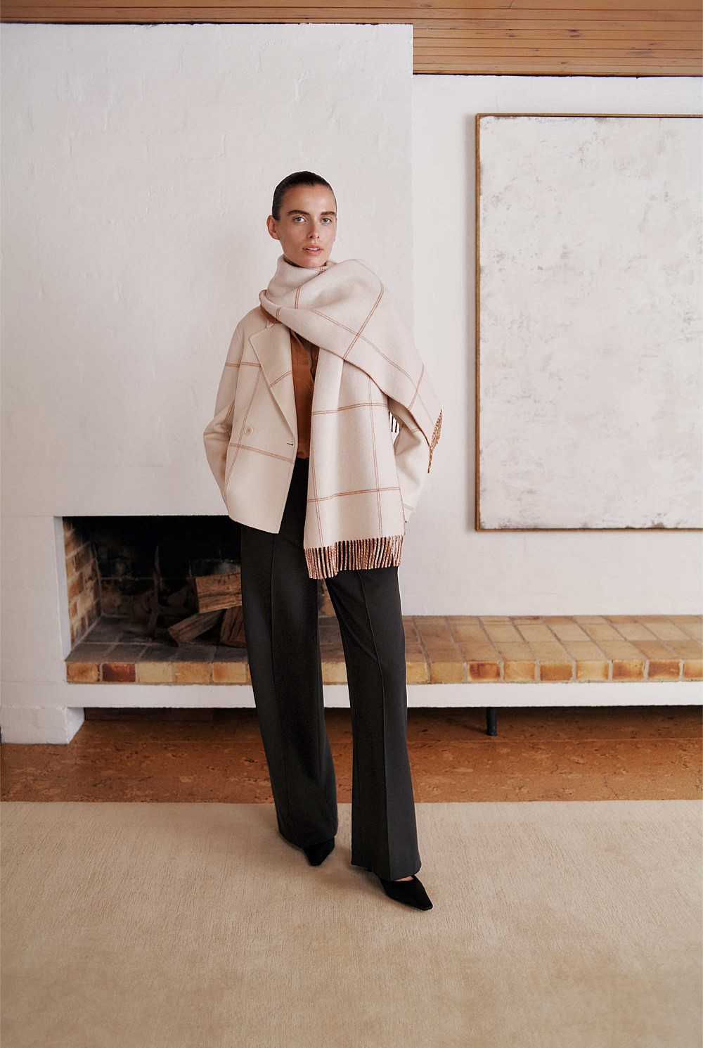 Ponte Tailored Wide Leg Pant